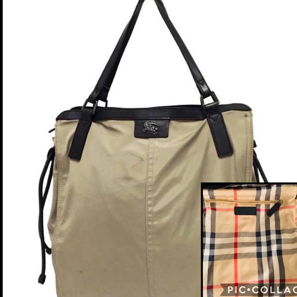 burberry packable nylon tote